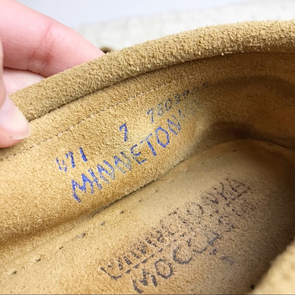 MINNETONKA Aztec Boho Leather Loafer Moccasins - Picture 7 of 7